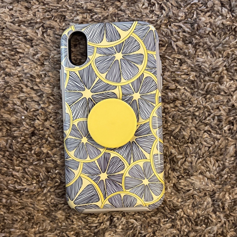 OtterBox Lemon Slice Phone Case - Yellow and Gray